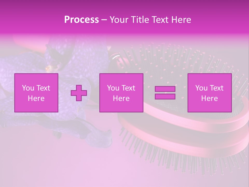 Bright Vivid Hairbrush PowerPoint Template