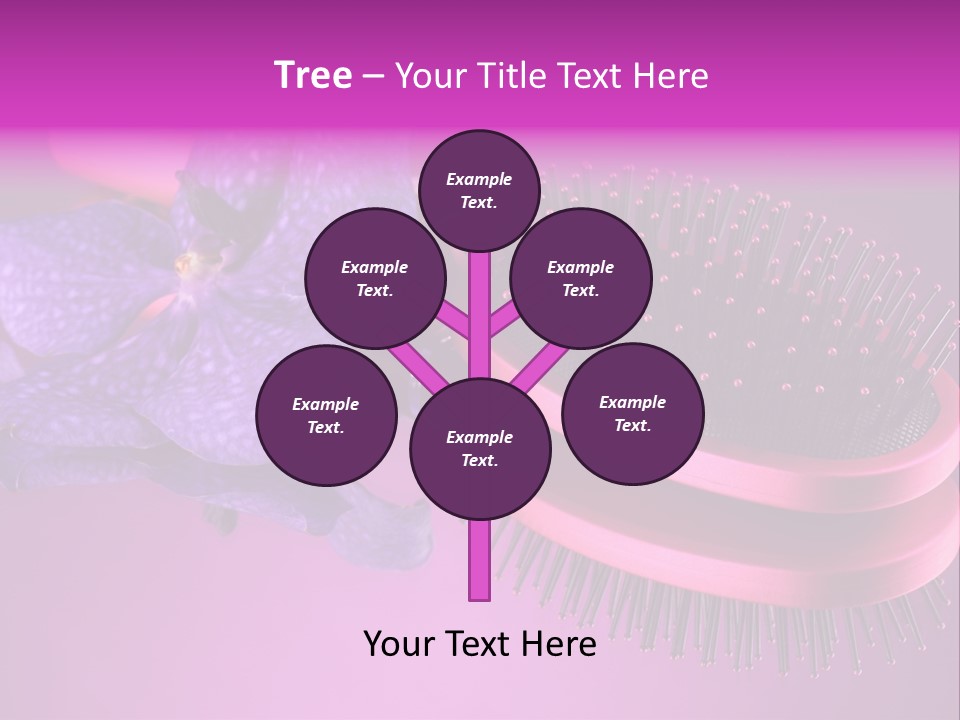 Bright Vivid Hairbrush PowerPoint Template