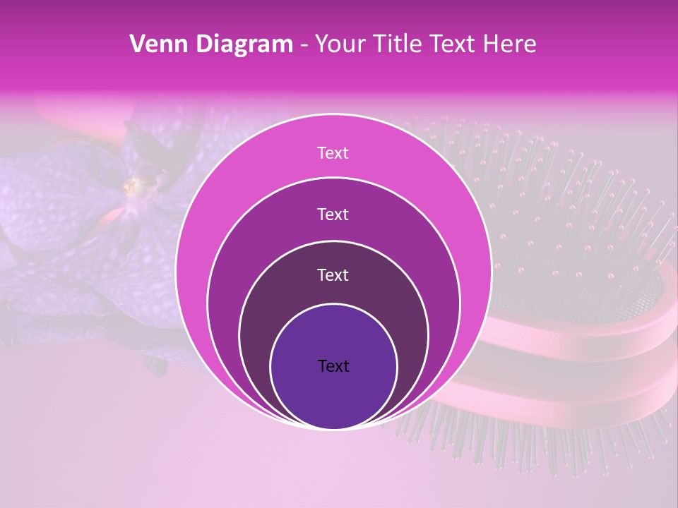 Bright Vivid Hairbrush PowerPoint Template