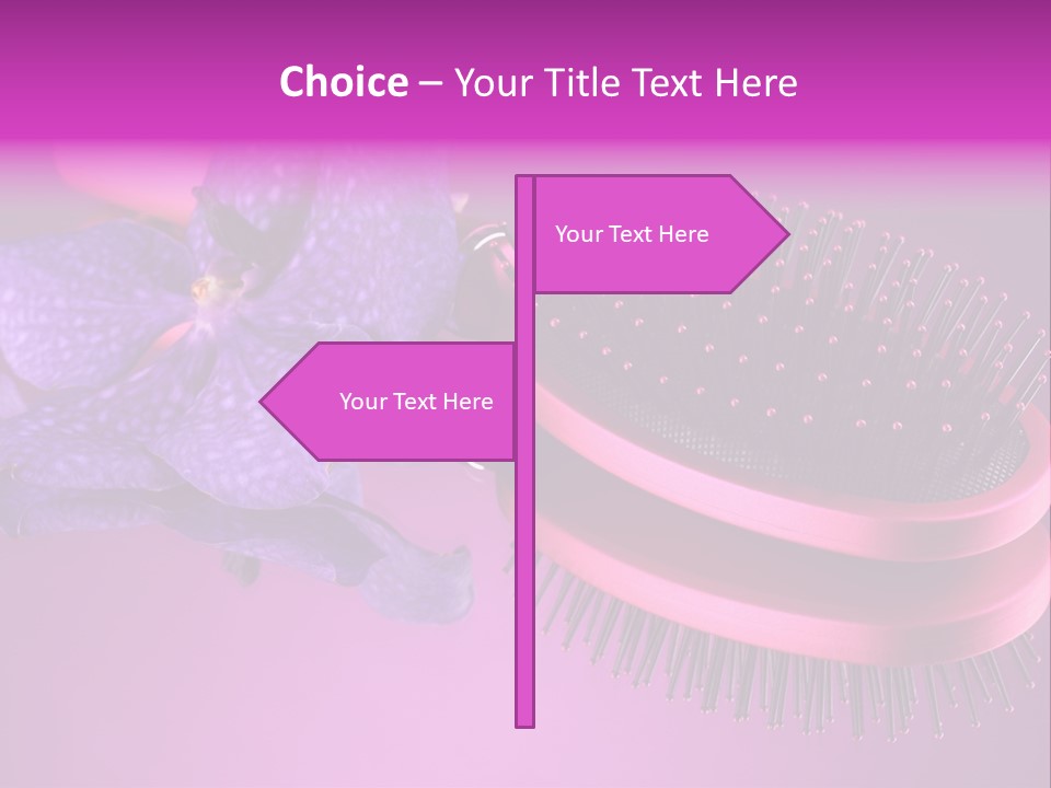 Bright Vivid Hairbrush PowerPoint Template