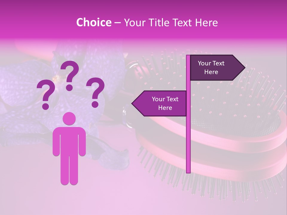 Bright Vivid Hairbrush PowerPoint Template