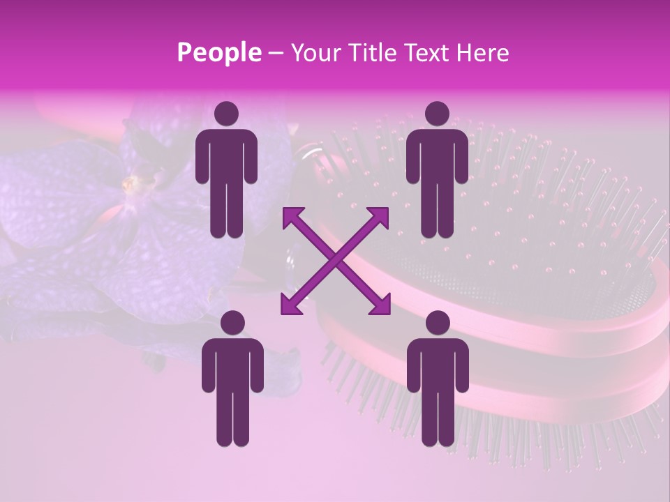 Bright Vivid Hairbrush PowerPoint Template