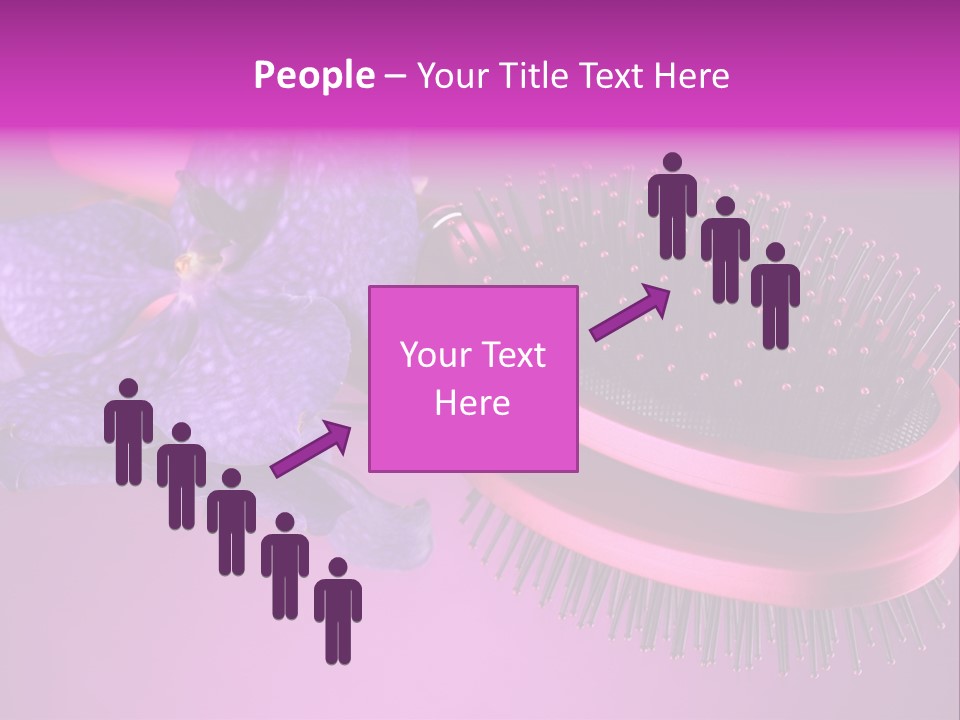 Bright Vivid Hairbrush PowerPoint Template