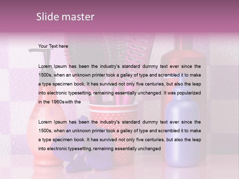 Coloring Orchid Laying PowerPoint Template