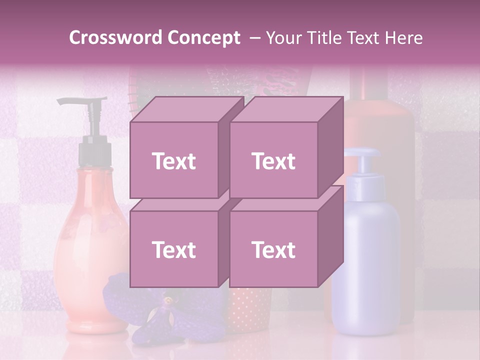 Coloring Orchid Laying PowerPoint Template