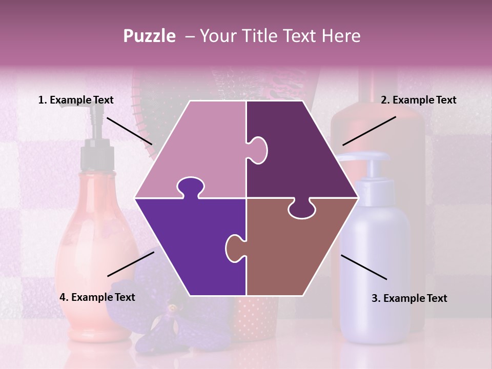 Coloring Orchid Laying PowerPoint Template