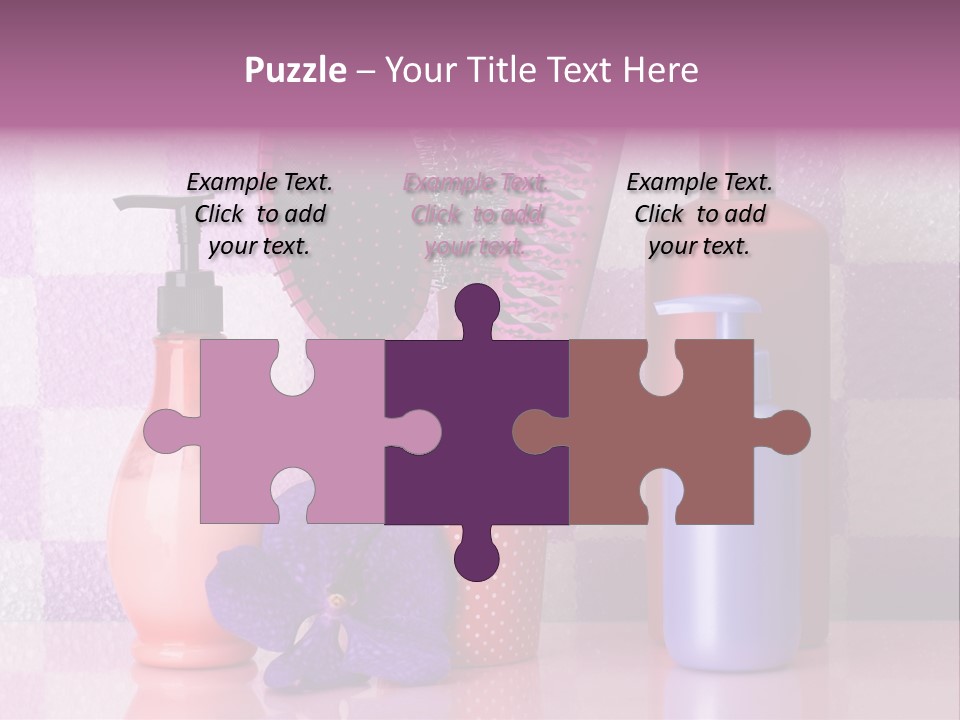 Coloring Orchid Laying PowerPoint Template