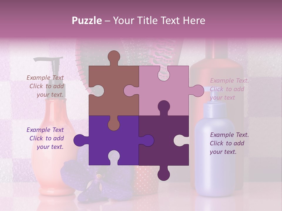 Coloring Orchid Laying PowerPoint Template