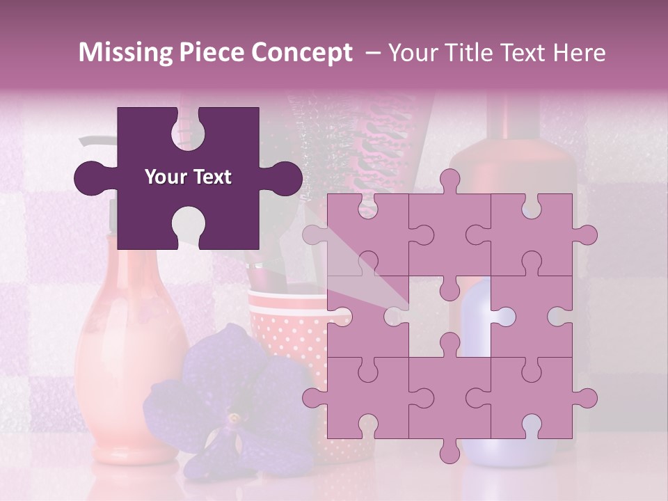 Coloring Orchid Laying PowerPoint Template