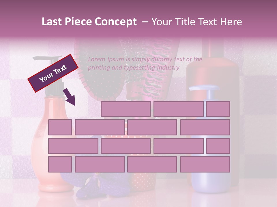 Coloring Orchid Laying PowerPoint Template