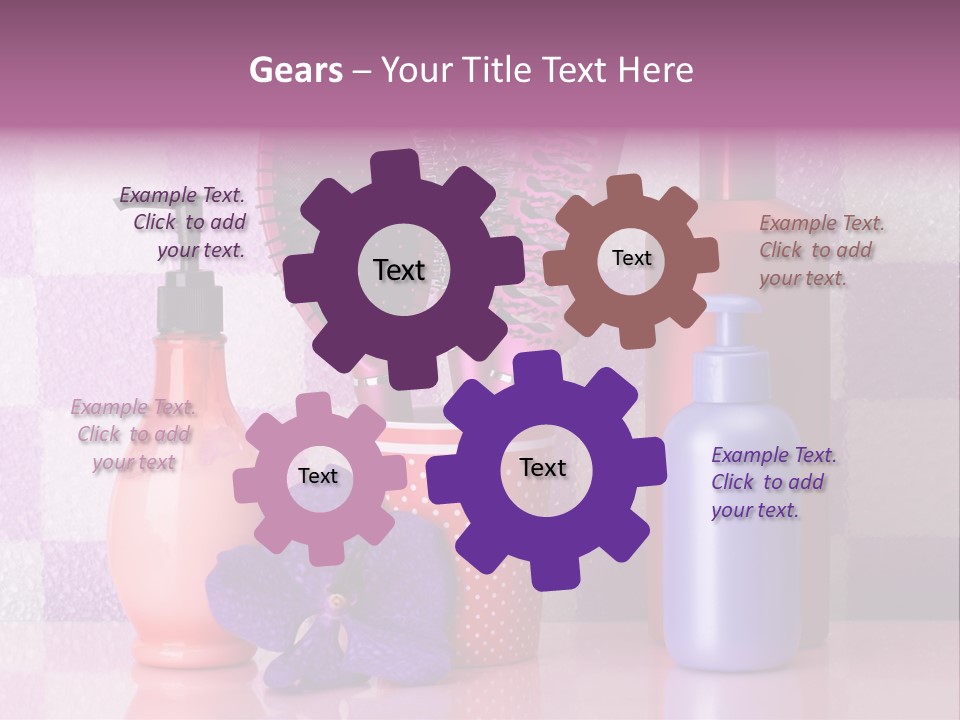 Coloring Orchid Laying PowerPoint Template