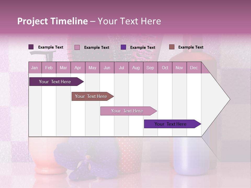 Coloring Orchid Laying PowerPoint Template