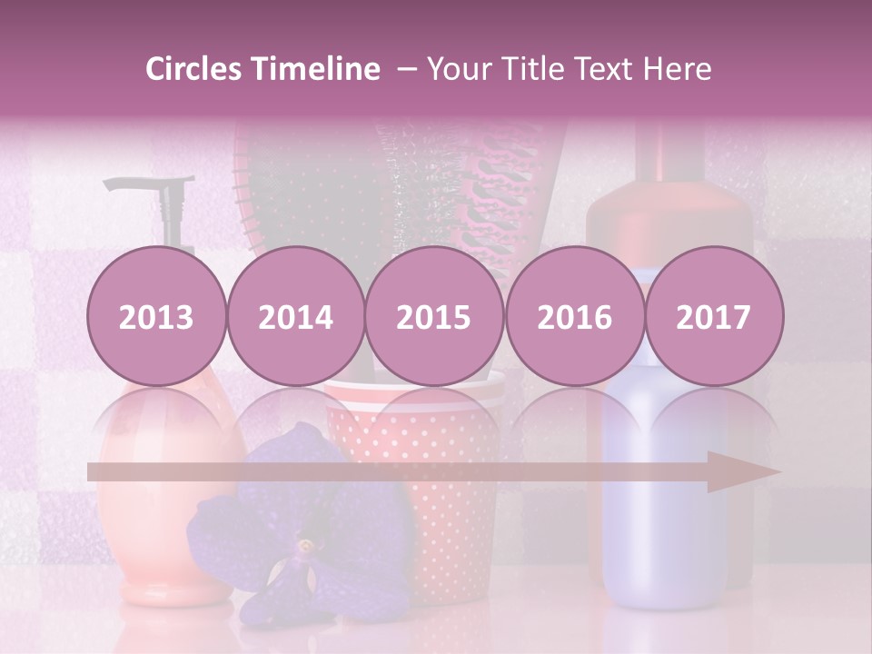 Coloring Orchid Laying PowerPoint Template