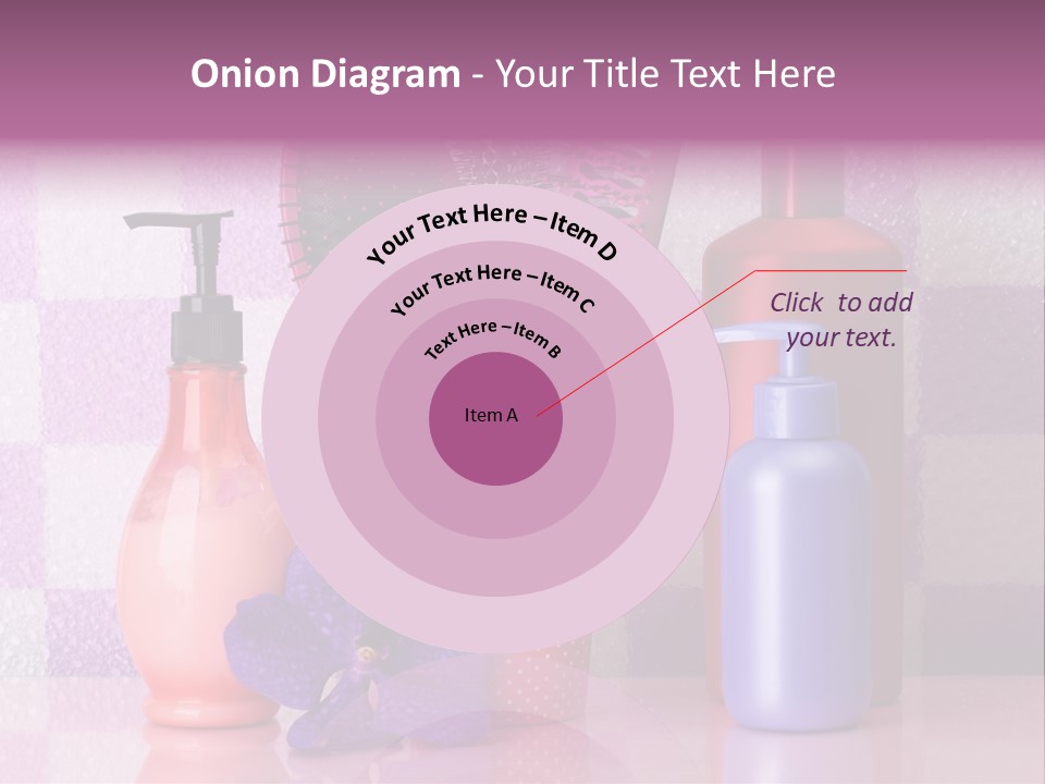 Coloring Orchid Laying PowerPoint Template