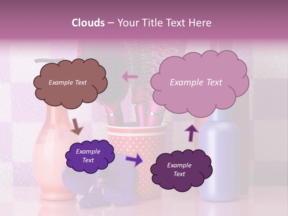 Coloring Orchid Laying PowerPoint Template