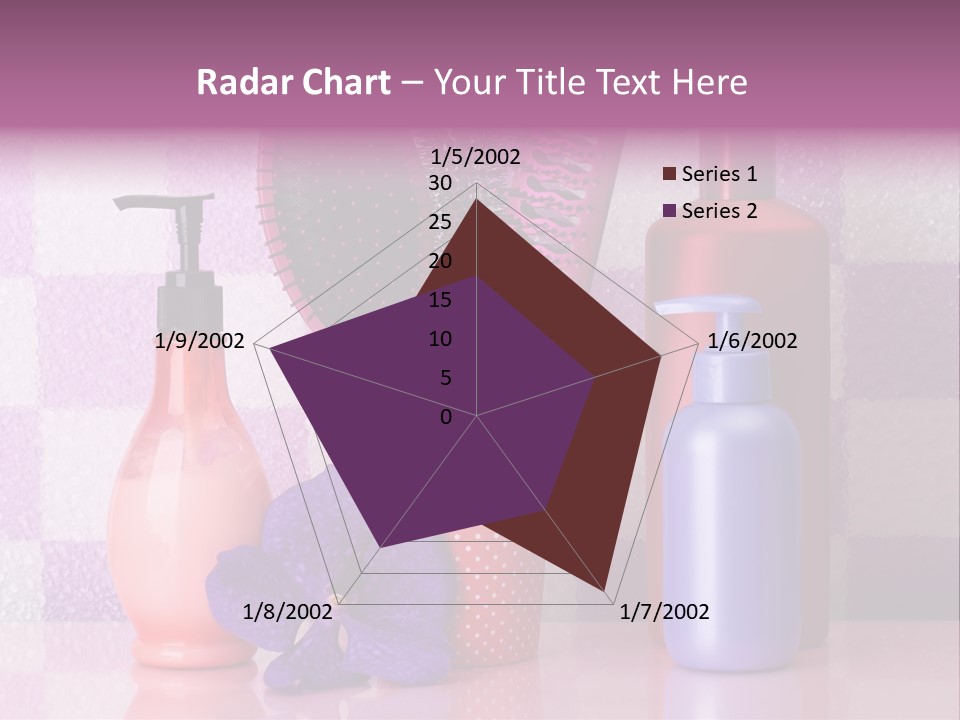 Coloring Orchid Laying PowerPoint Template