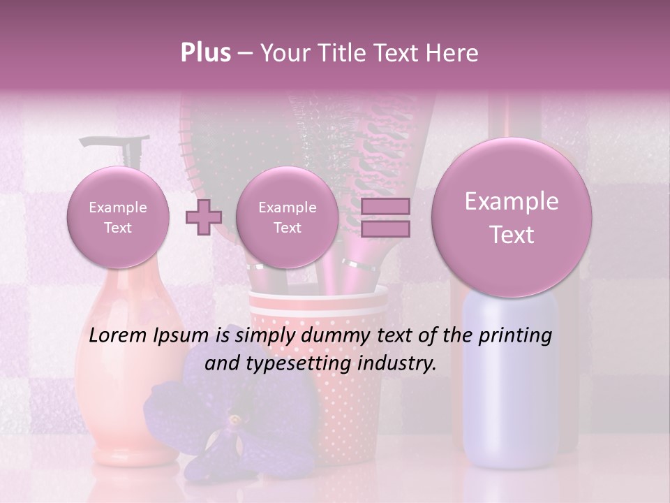 Coloring Orchid Laying PowerPoint Template