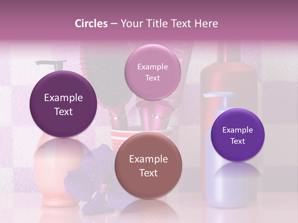 Coloring Orchid Laying PowerPoint Template