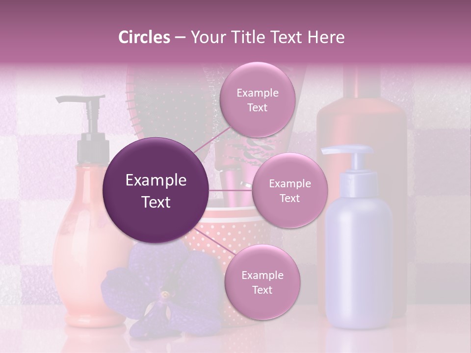 Coloring Orchid Laying PowerPoint Template