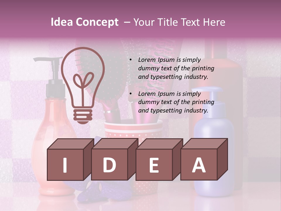 Coloring Orchid Laying PowerPoint Template