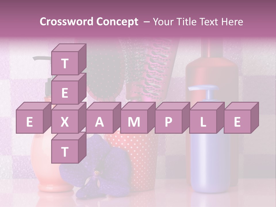 Coloring Orchid Laying PowerPoint Template