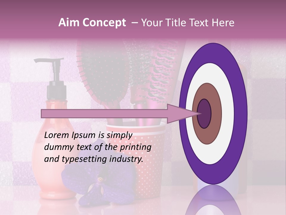 Coloring Orchid Laying PowerPoint Template