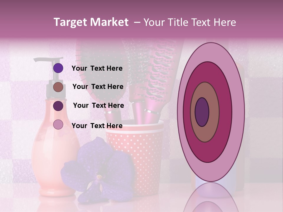 Coloring Orchid Laying PowerPoint Template