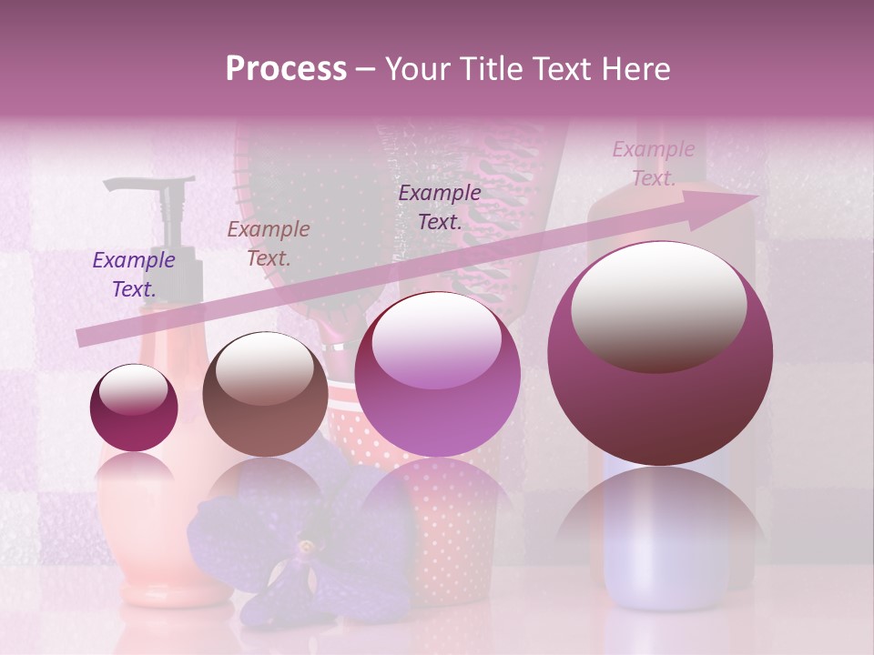 Coloring Orchid Laying PowerPoint Template