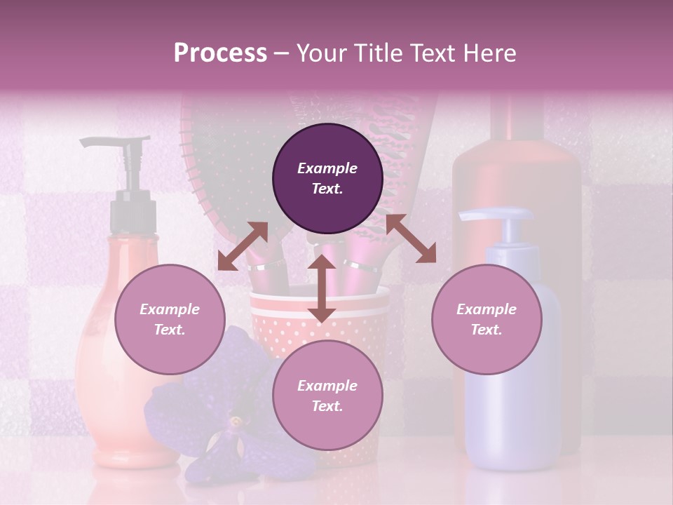 Coloring Orchid Laying PowerPoint Template