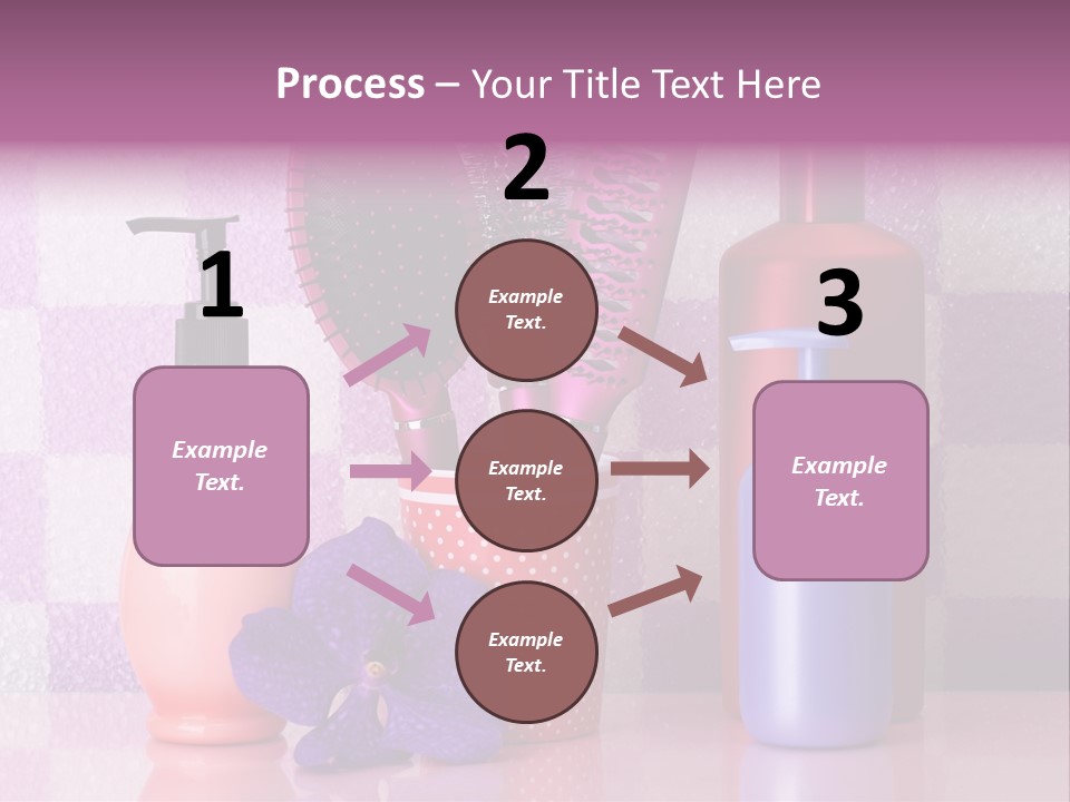 Coloring Orchid Laying PowerPoint Template