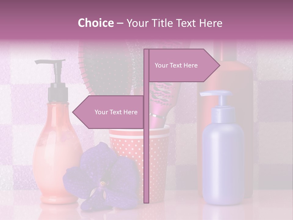 Coloring Orchid Laying PowerPoint Template
