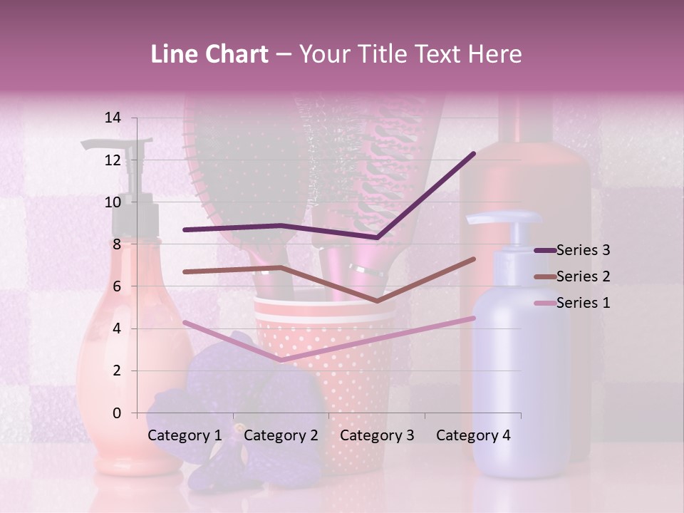 Coloring Orchid Laying PowerPoint Template