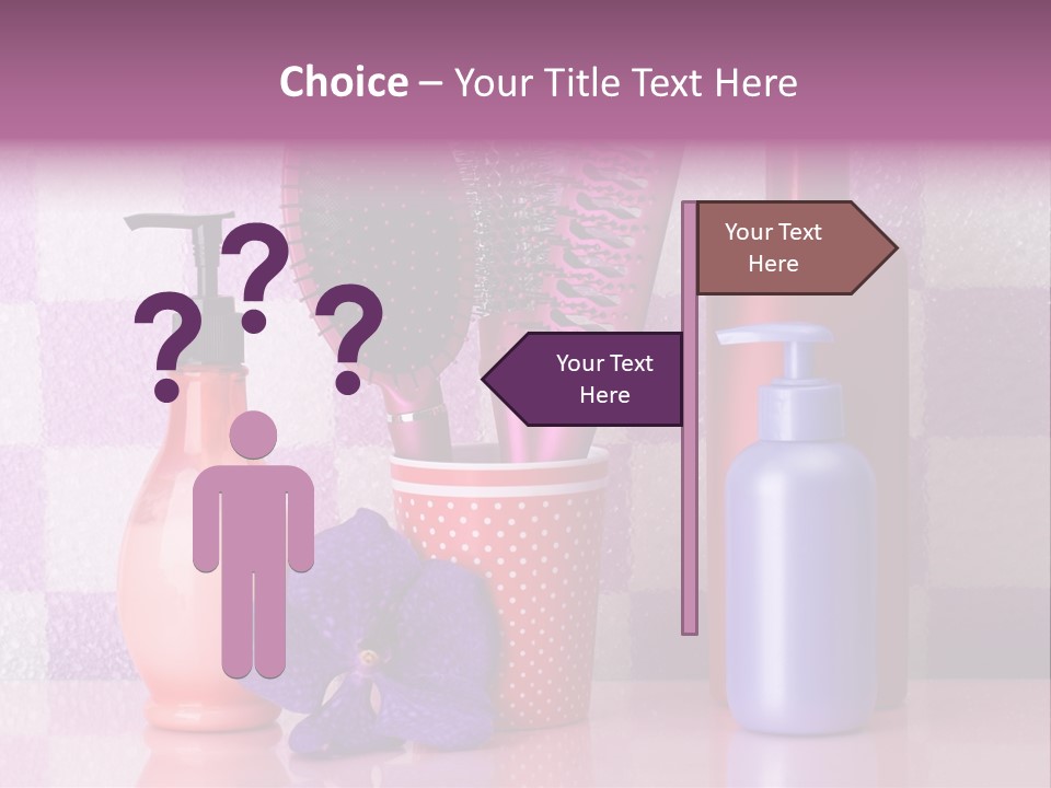 Coloring Orchid Laying PowerPoint Template