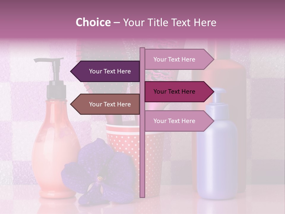 Coloring Orchid Laying PowerPoint Template