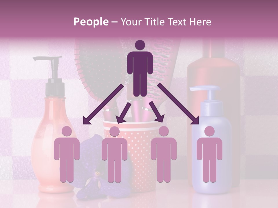 Coloring Orchid Laying PowerPoint Template