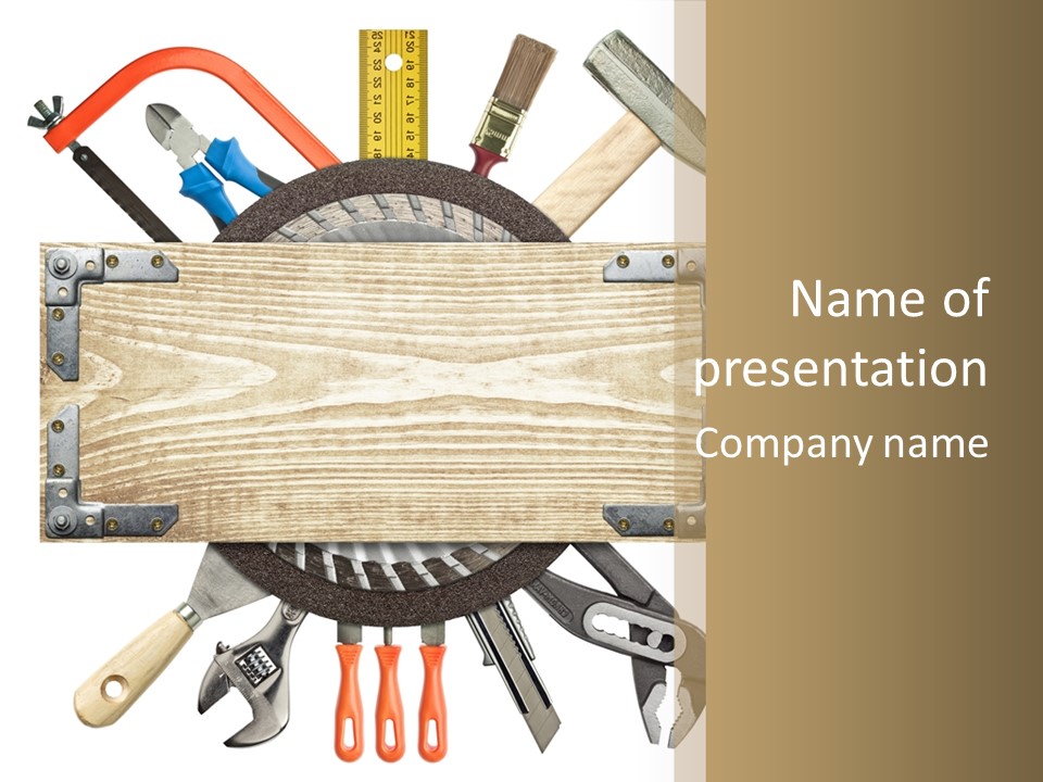 Tools Industrial Construction PowerPoint Template