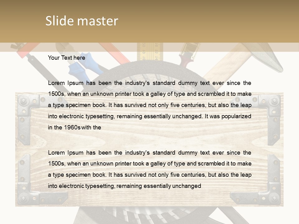 Tools Industrial Construction PowerPoint Template