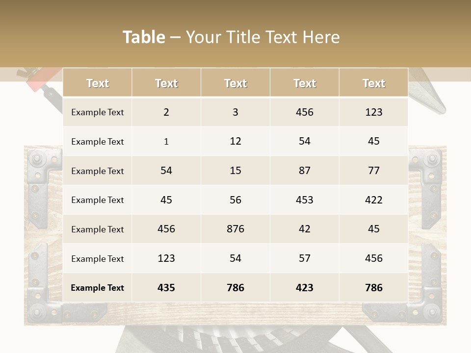 Tools Industrial Construction PowerPoint Template