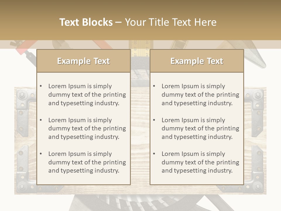 Tools Industrial Construction PowerPoint Template