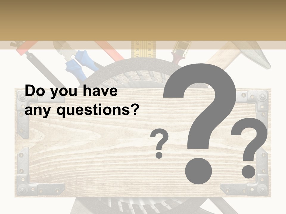 Tools Industrial Construction PowerPoint Template