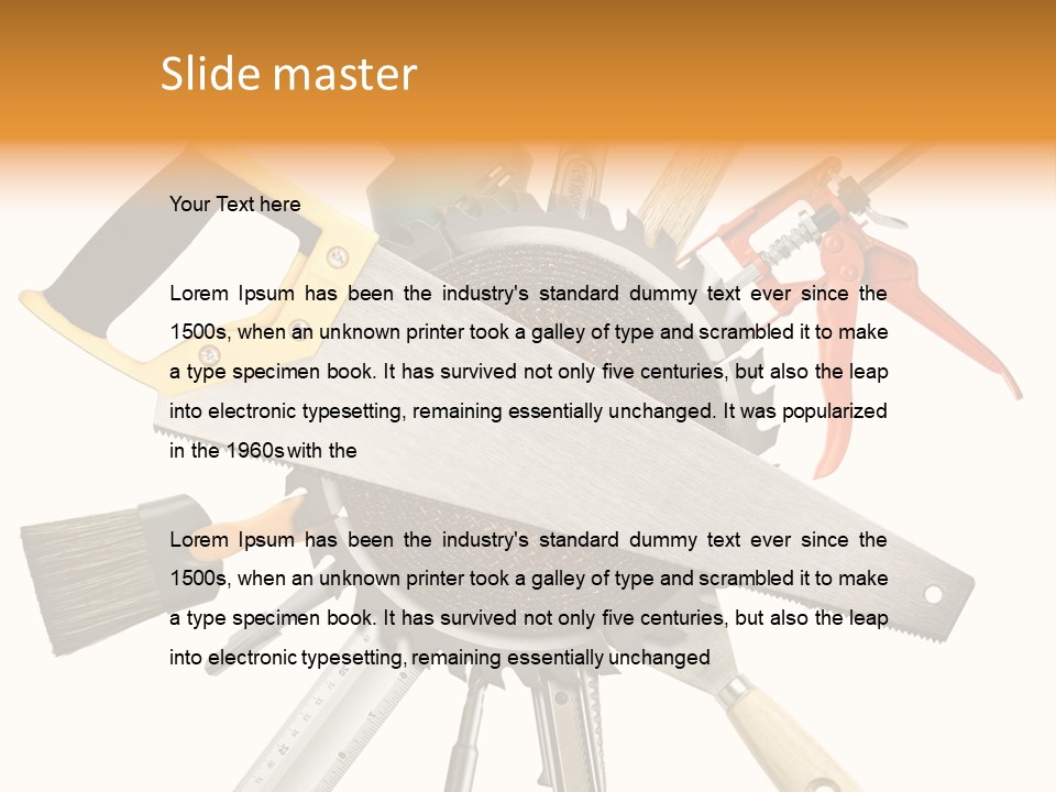 Closeup Silicone Equipment PowerPoint Template