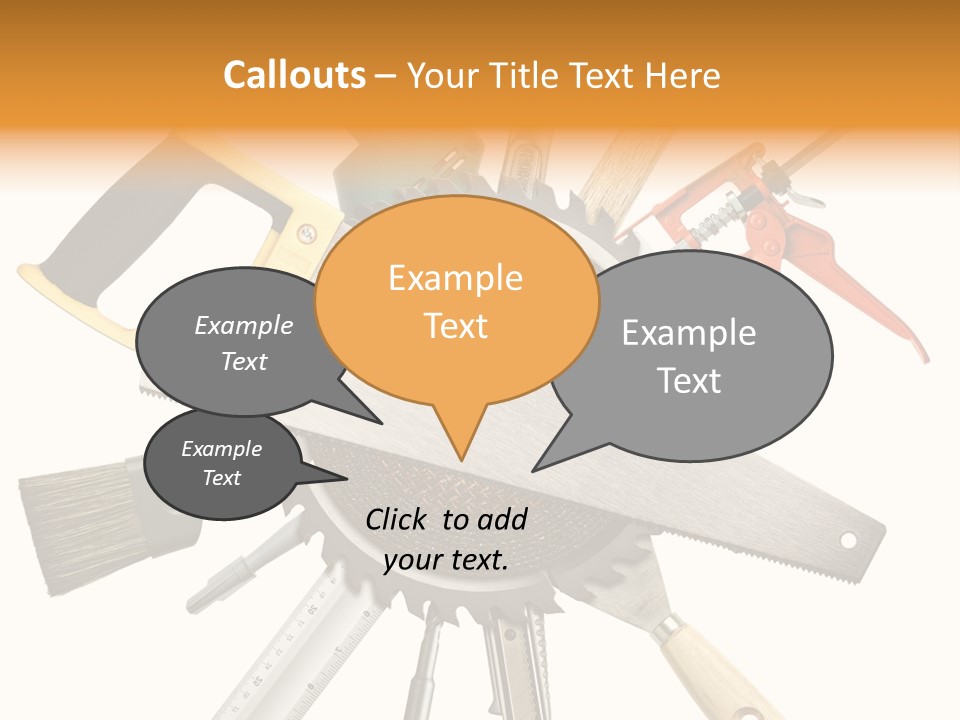 Closeup Silicone Equipment PowerPoint Template