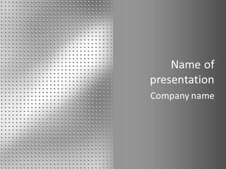 Dark Reflection White PowerPoint Template