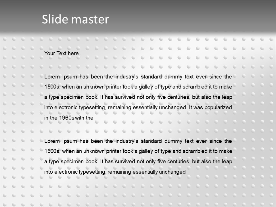 Dark Reflection White PowerPoint Template