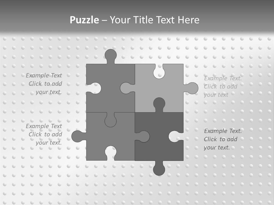 Dark Reflection White PowerPoint Template