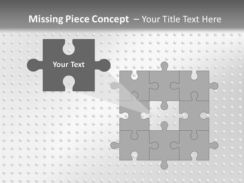Dark Reflection White PowerPoint Template