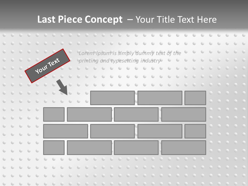 Dark Reflection White PowerPoint Template