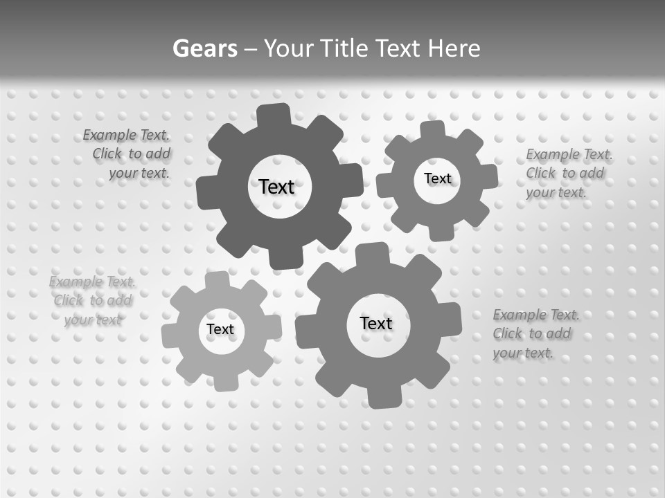 Dark Reflection White PowerPoint Template