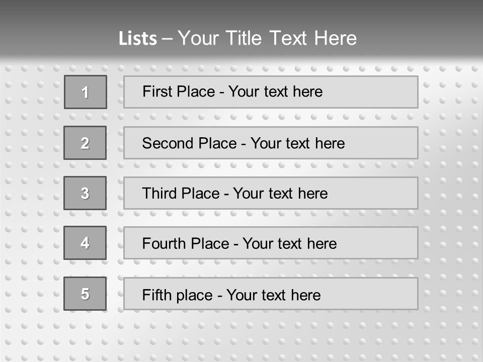 Dark Reflection White PowerPoint Template