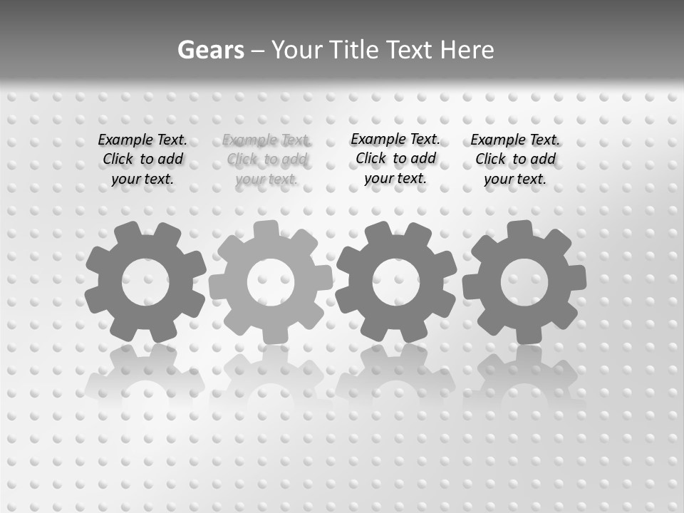 Dark Reflection White PowerPoint Template